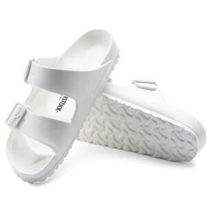 Birkenstock Arizona EVA Slide Sandals- White Two Strap